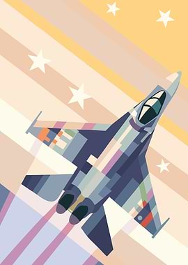 Fighter Jet in Flight