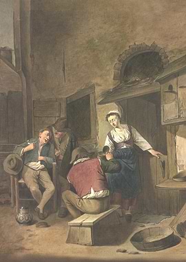 Three drinking farmers