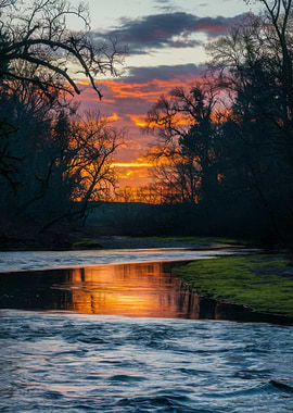 River at Sunset