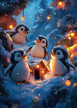 Penguin Winter Wonderland