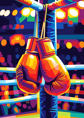 Boxing Gloves in the Ring