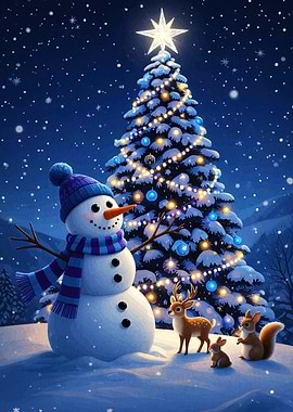 Winter Wonderland Christmas Scene