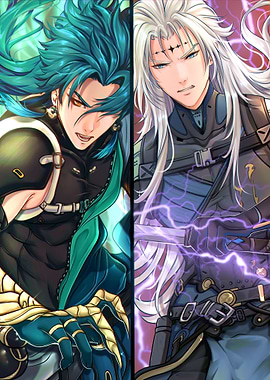 Anime Characters Split Image