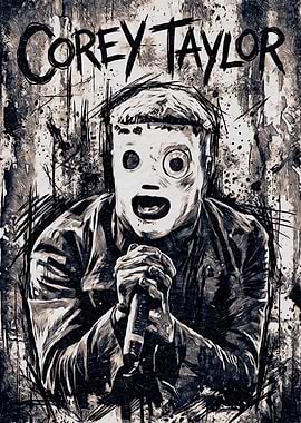 Corey Taylor Masked Portrait