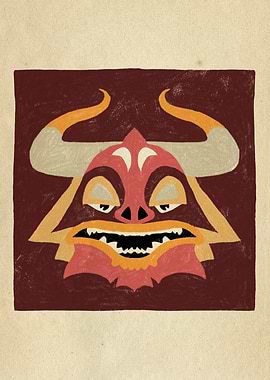 Dancing Diablitos - Monster Face Illustration 11