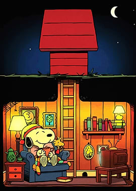 Snoopy's Cozy Underground Home