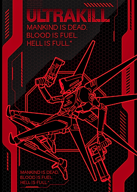 Ultrakill Poster: Mankind is Dead