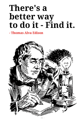 Thomas Edison Quote Illustration