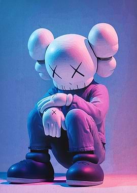 KAWS Figure Sitting