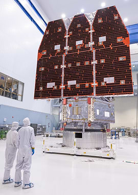 Roman Space Telescope Satellite Assembly in Clean Room