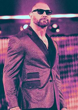 Dave Bautista in Suit and Sunglasses