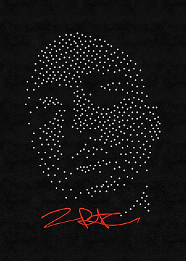 2Pac Portrait in Dots
