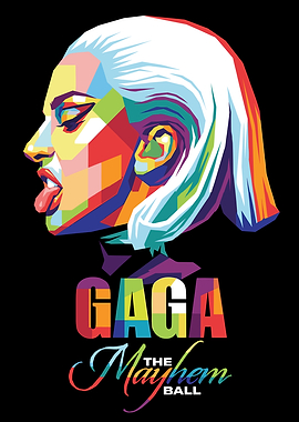 Lady Gaga The Mayhem Ball Poster