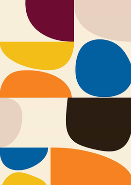 Abstract Geometric Shapes Pattern