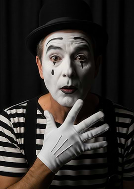 Mime Artist Portrait