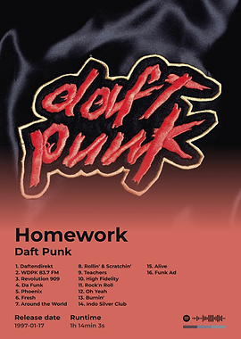 Daft Punk Homework Album Cover