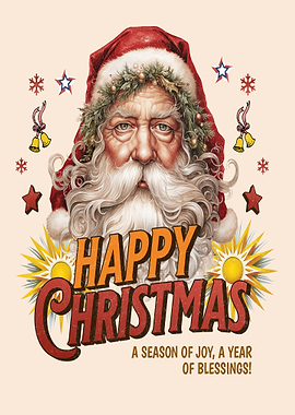 Vintage Santa Claus Christmas Greeting