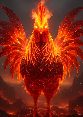 Fiery Rooster