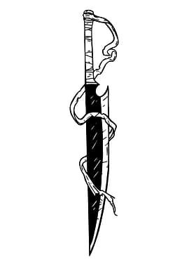 Black Sword with White Cloth