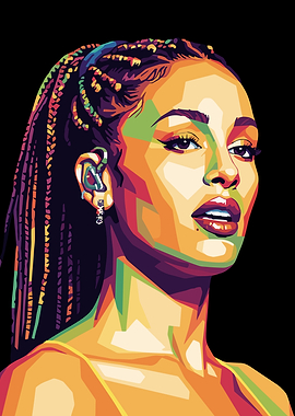 Jorja Smith Pop Art Portrait