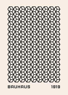 Bauhaus Geometric Pattern Art Print