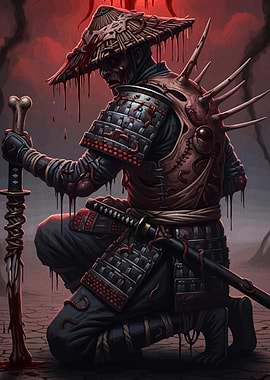 Samurai Warrior Bone Sword