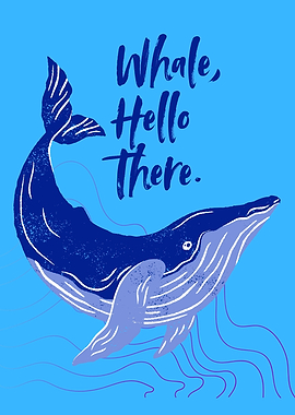Whale, Hello There Illustration