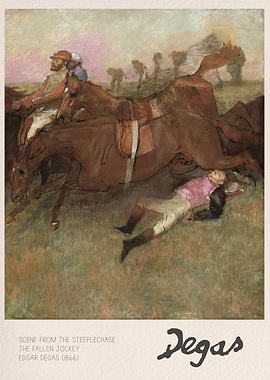 Scene from the Steeplechase by Degas