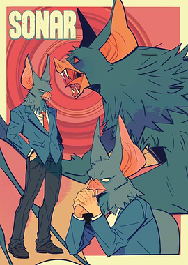 Sonar: Anthropomorphic Bat Character Design