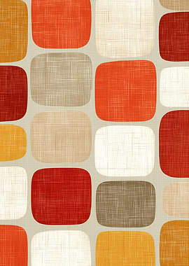 Retro Rounded Squares Pattern