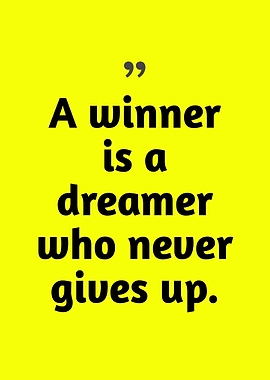 Inspirational Quote: A Winner's Mindset