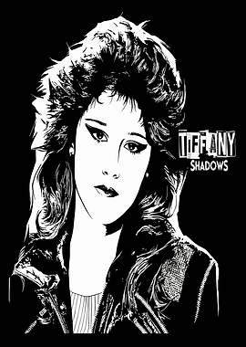 Tiffany Shadows Black and White Portrait