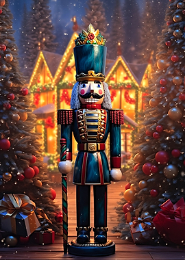 Festive Nutcracker Christmas Decoration