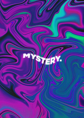 MYSTERY: Dive into the unknown with this mesmerizing abstract digital art piece.