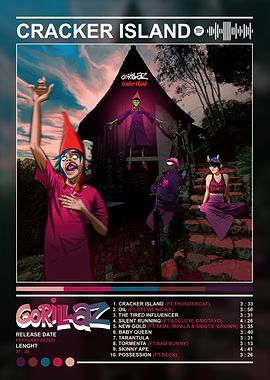 Gorillaz - Cracker Island Album Cover