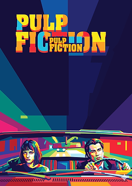 Pulp Fiction Colorful Art