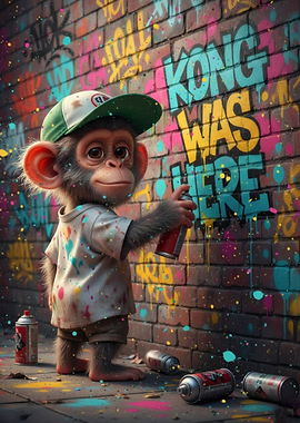 Monkey Graffiti Artist