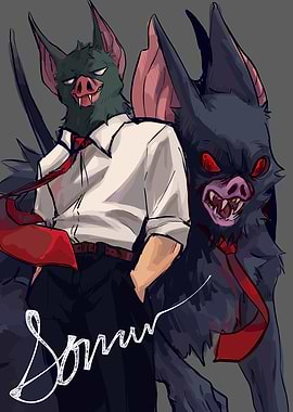 Anthropomorphic Bats in Business Attire