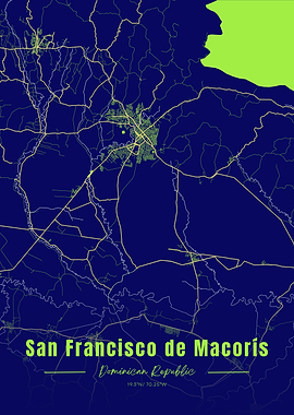 San Francisco de Macoris Map