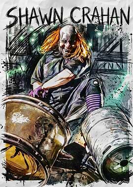 Shawn Crahan Clown Portrait