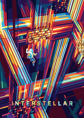 Interstellar Movie Poster Abstract Art