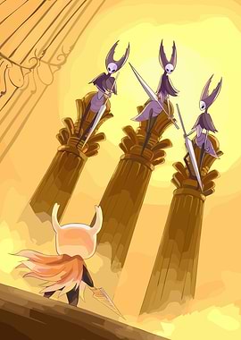 Hollow Knight vs. Mantis Lords