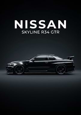 Nissan Skyline R34 GTR Black