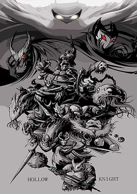 Hollow Knight Characters Illustration