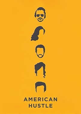 American Hustle Minimalist Poster