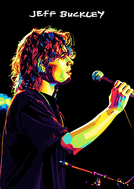 Jeff Buckley Pop Art style
