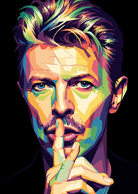 David Bowie Pop Art Portrait