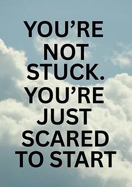 Inspirational Quote on Sky Background