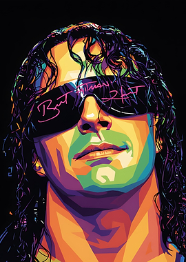 Bret Hart Pop Art Portrait