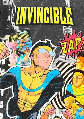 Invincible Comic Book Collage